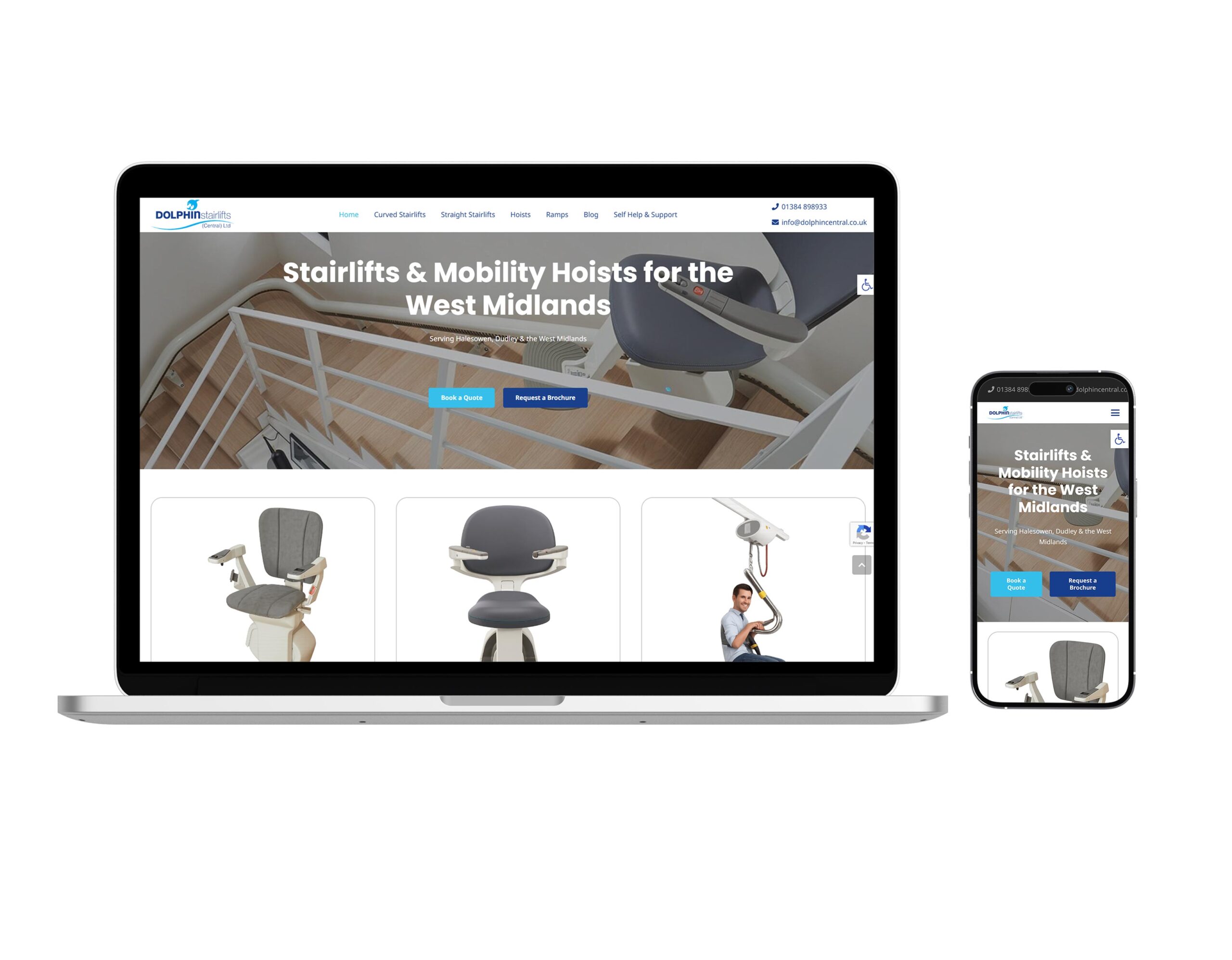 Dolphin Stairlifts Website Rebuild from Creative Digital