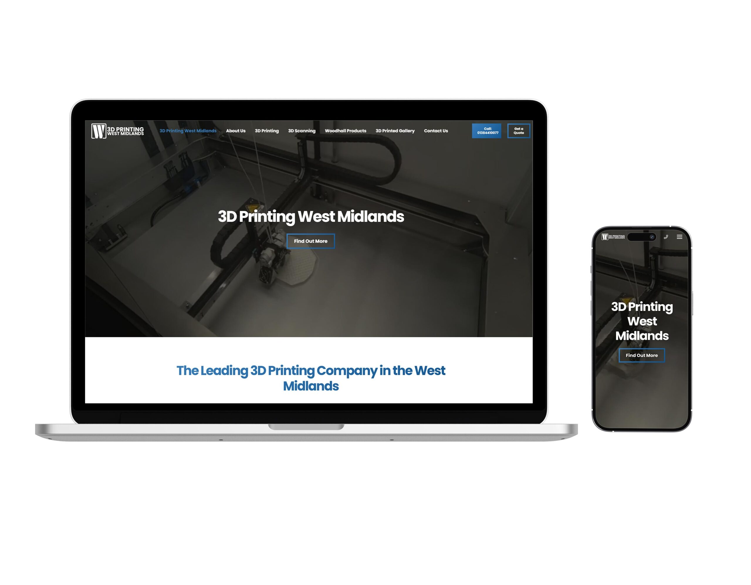 3D Printing West Midlands Website Concept
