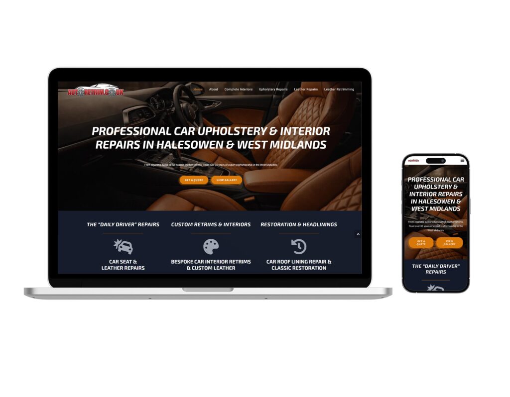 Autoretrim: Premium Automotive Interior Website Design