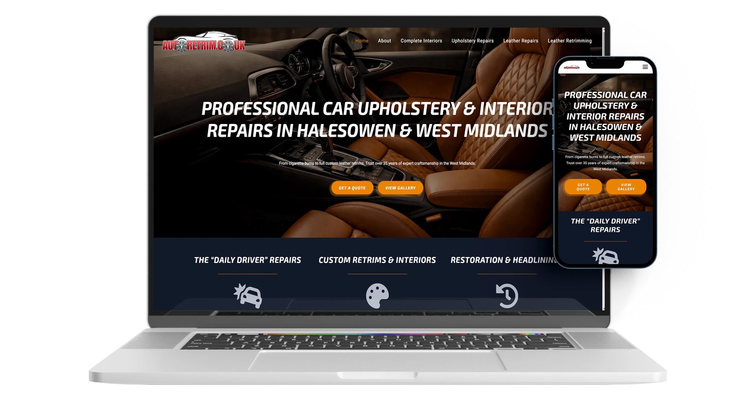 Creative Digital Website Redesign of Autoretrim