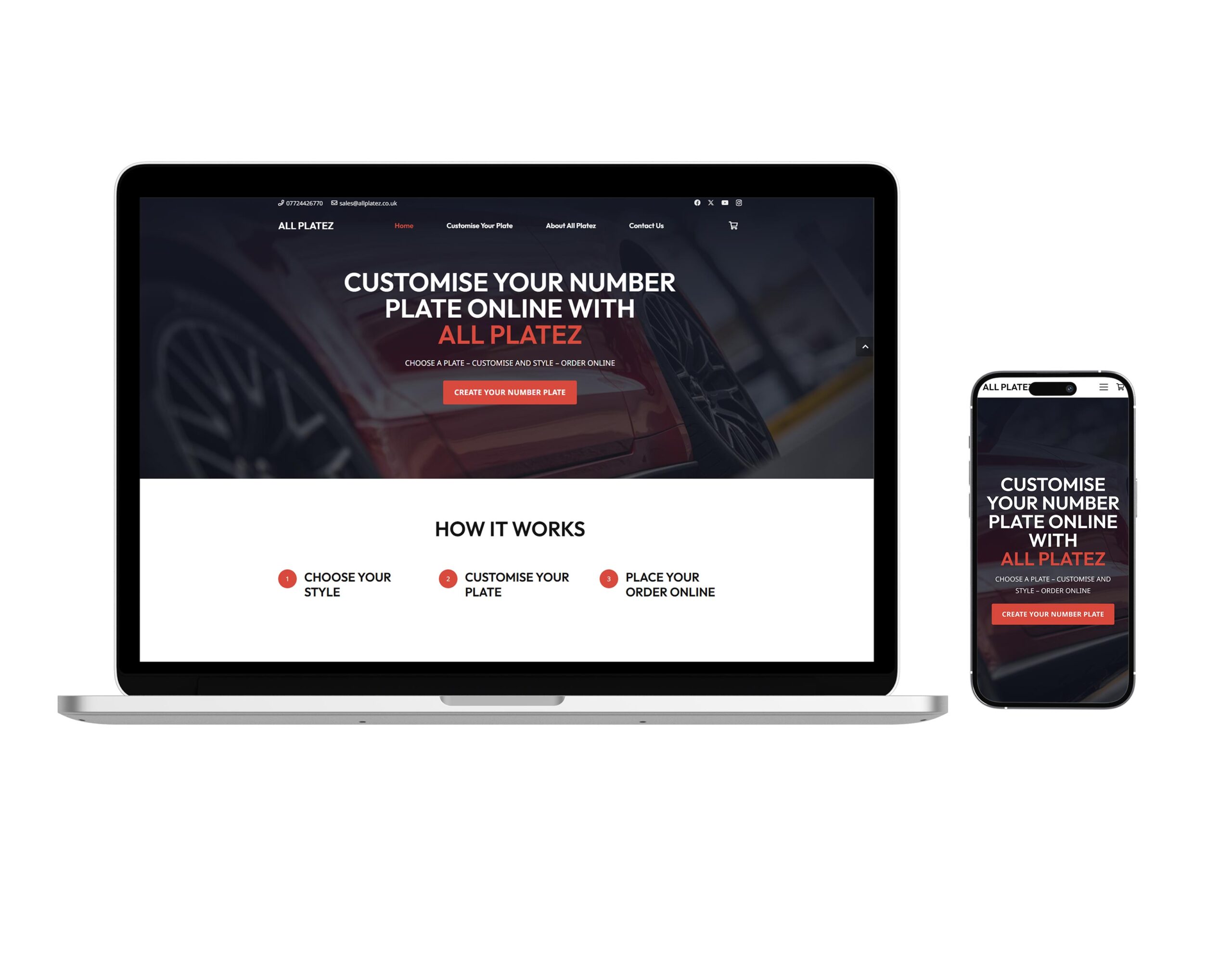 All Platez: Custom E-Commerce & Number Plate Builder