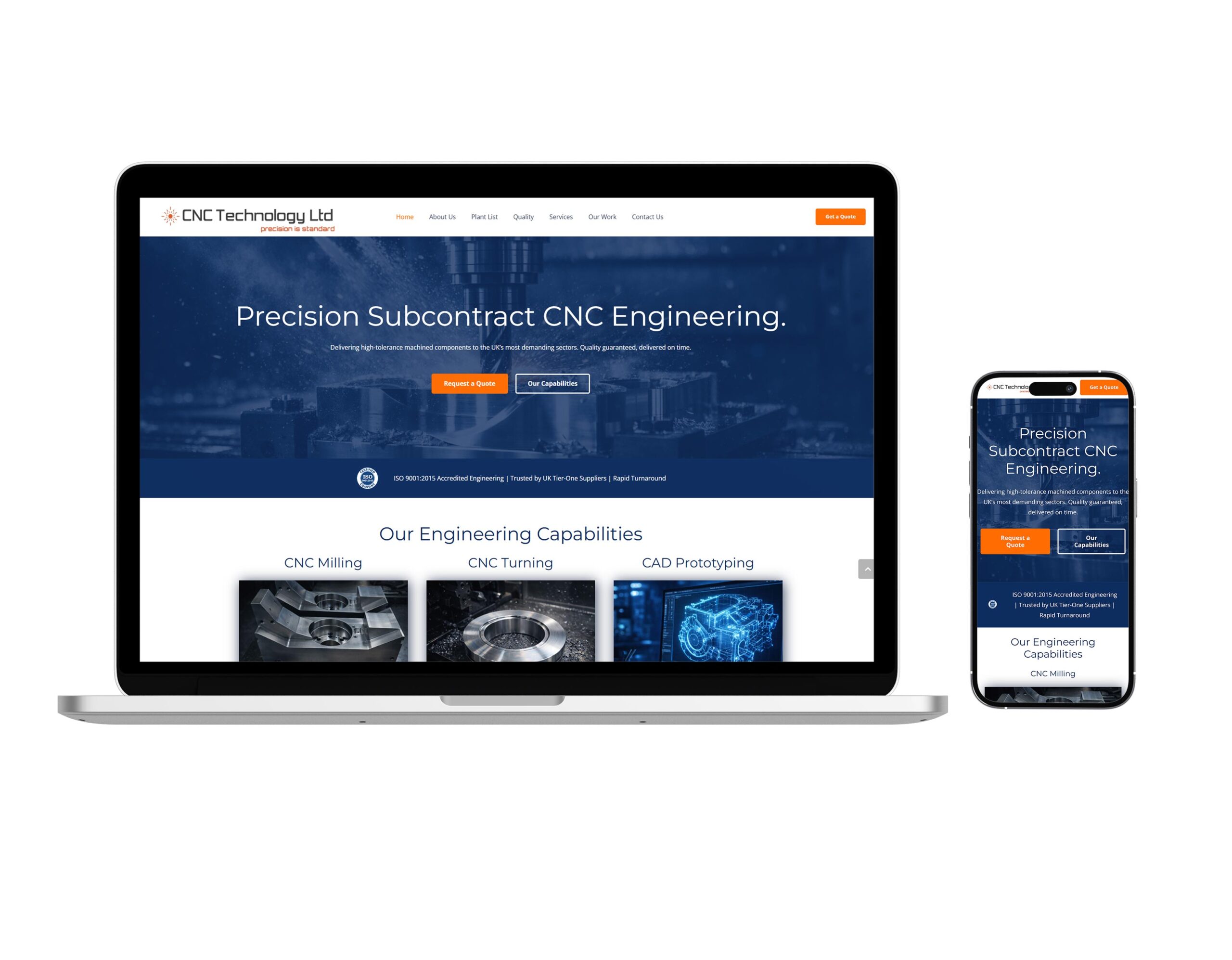 CNC Technology: Industrial Engineering Website Design