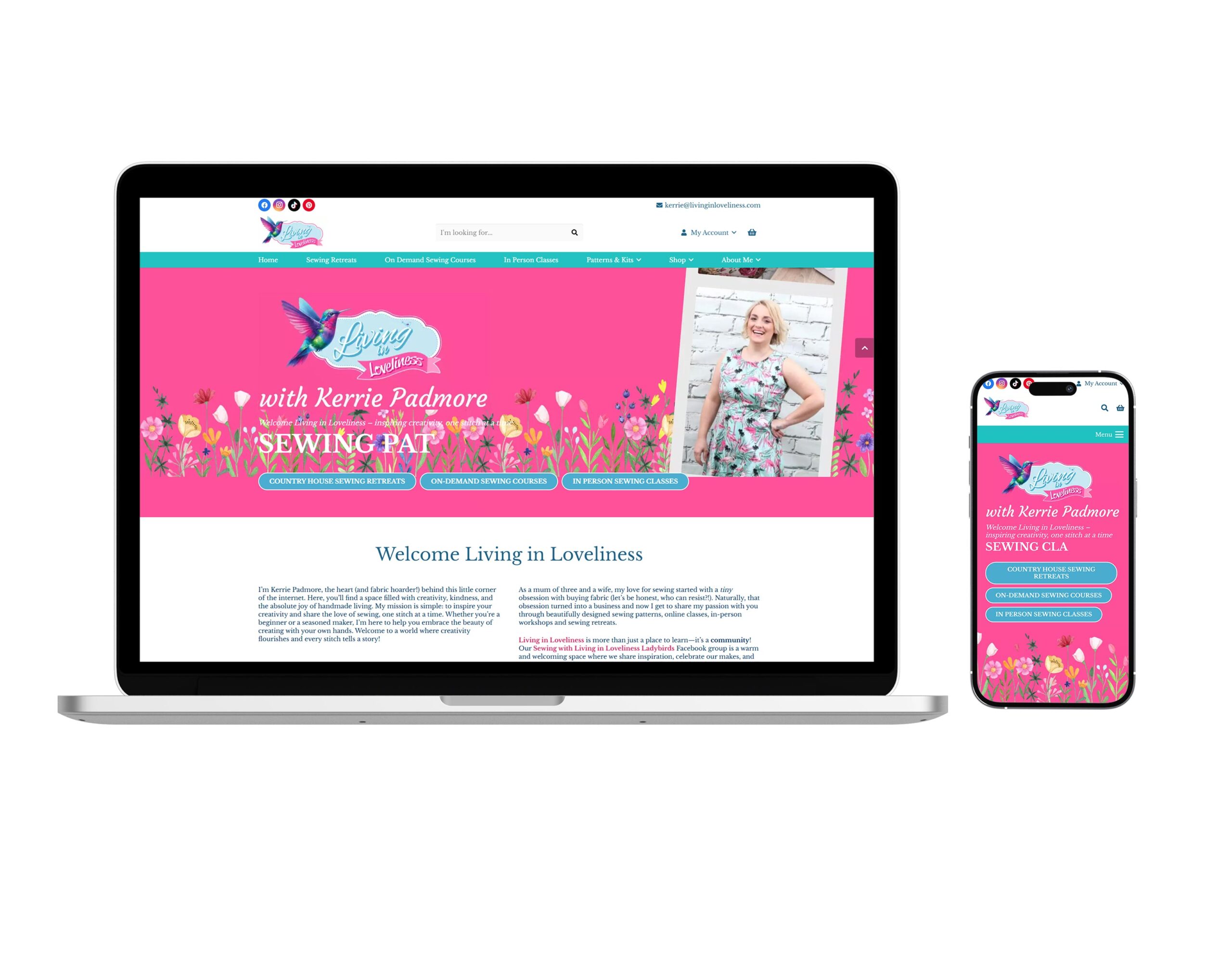 Living in Loveliness: Membership Platform & E-Commerce